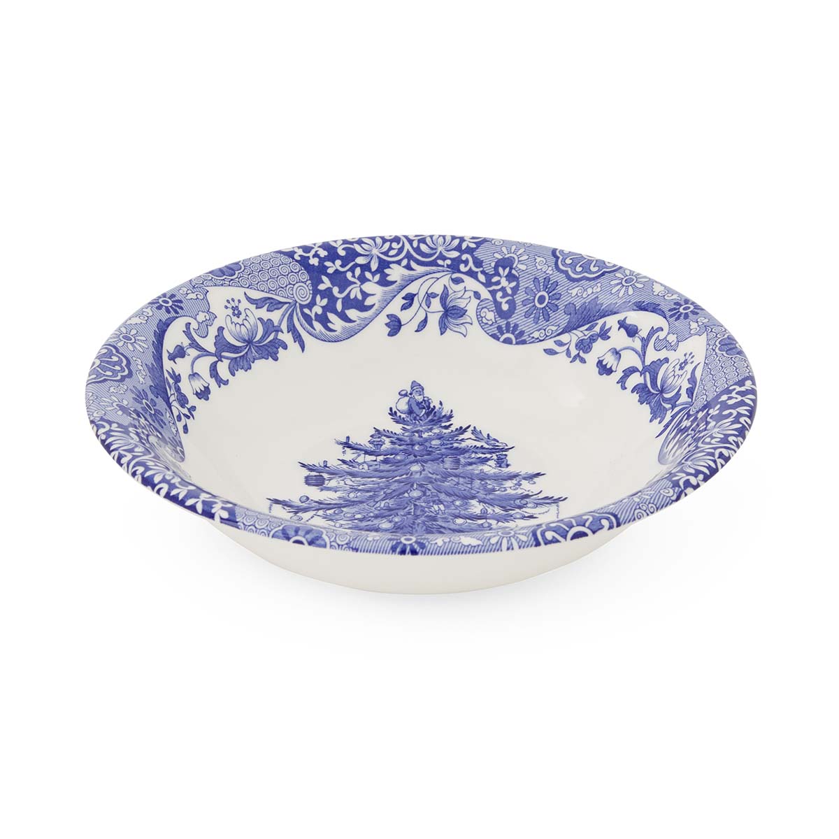 Blue Italian Christmas Tree Bowl image number null